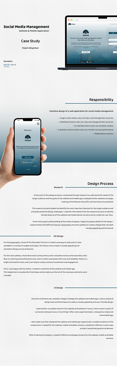 Social Media Management / Case Study casestudy figma mobile mobileapp mobileappdesign photoshop socialmedia socialmediamanagement ui uidesign uidesigner ux uxdesign uxdesigner web webdesign