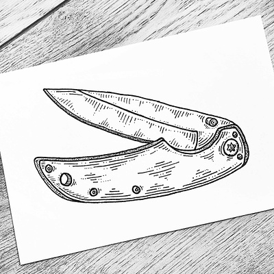 Pocket Knife black and white art childrens book illustration crosshatching daily sketch drawing ideas fineline ink hatch shading indiana artist ink illustration lineart micron pen outdoor art pen and ink drawing pen drawing pen illustration pen sketch sketchbook drawing still life drawing stipple shading traditional drawing