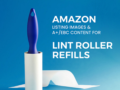 Amazon Listing Image & A+Content for Lint Roller Refill a amazon amazon amazon a amazon client amazon ebc amazon listing brand brand identity branding client design ebc amazon enhanced brand content enhanced image graphic design illustration lint roller listing images visual identity