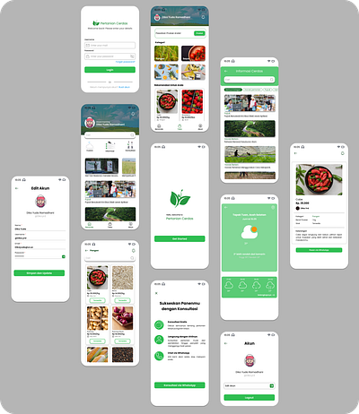 Mobile App - Pertanian Cerdas branding desainer graphic design motion graphics ui ux visualdesign