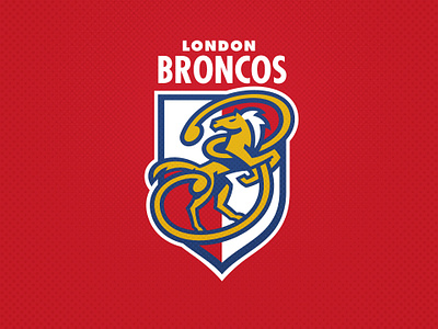 London Broncos broncos illustration london