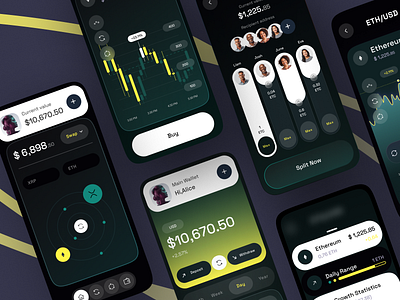 Crypto service - Mobile app app app design blockchain crypto crypto currency mobile app mobile app design mobile design mobile ui wallet