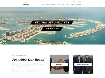 HOTELIE Luxury Hotel Website b2b business design hotel luxury resort ui uidesign webdesign website