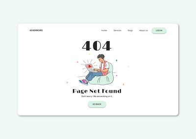 404 Error Page Design 404errorpagedesign 404page branding colorcombinations creative dailyui daiyuichallenge design dribbblepost figmadesigns graphic design graphicdesigner illustration logo ui uiinspiration uitrends uiuxdesigns ux vector
