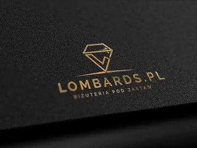 LOGOTYPE brand branding design diamond gold graphic design isnpiration logo lombard
