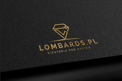 LOGOTYPE brand branding design diamond gold graphic design isnpiration logo lombard