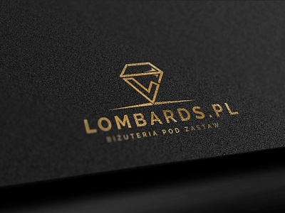LOGOTYPE brand branding design diamond gold graphic design isnpiration logo lombard
