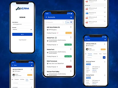 CRM Mobile Application crm graphic design mobile mobile app ui ux