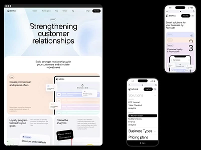 Nomia Case Study analytics business solutions case study customer dashboard erp system finance icons illustration point of sale pos design product design redis restaurant business tablet checkout terminal ui ux waiter webdesign