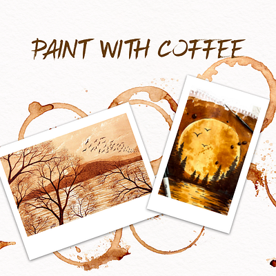 Paint with Coffee branding design graphic design illustration logo motion graphics typography ui ux vector