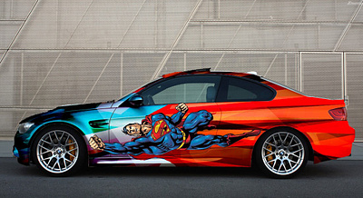 car wrap BMW bmw brand car wrap colorfull design graphic design illustration inspiration super