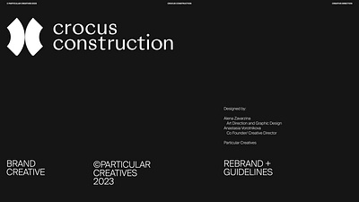 Crocus Construction branding logo web design