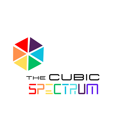 Rainbow cube branding graphic design