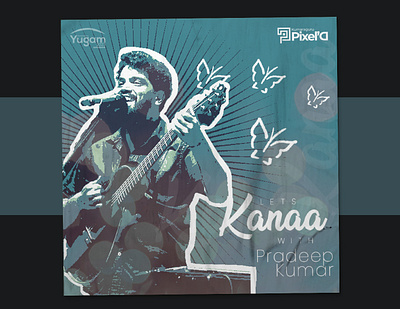 Kanaa #1 - Concert Series (Pradeep Kumar) adobe adobe illustrator adobe photoshop art concert design digital art event graphic design illustration music poster design pradeep kumar singer