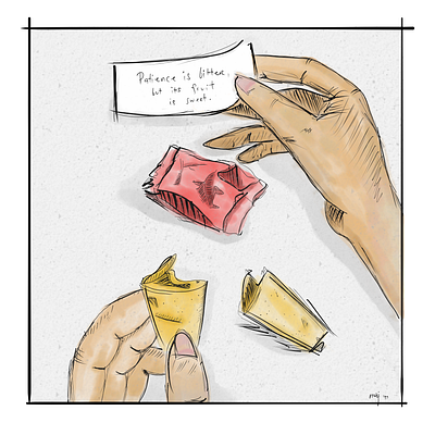 Fortune Cookie illustration