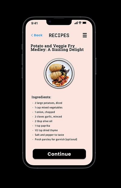 Day 40: Recipe Page Design 040 dailyui design ui uxdesignaspirant dribbbledebut