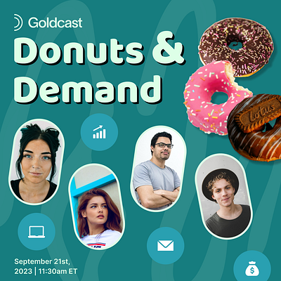 Donuts & Demand branding design graphic design illustration logo motion graphics typography ui ux vector