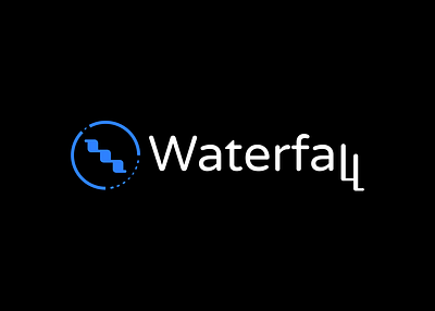 Waterfall branding design graphic design illustration logo motion graphics typography ui ux vector