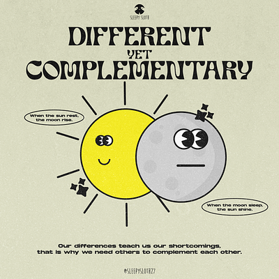 Different yet Complementary design graphic design illustration