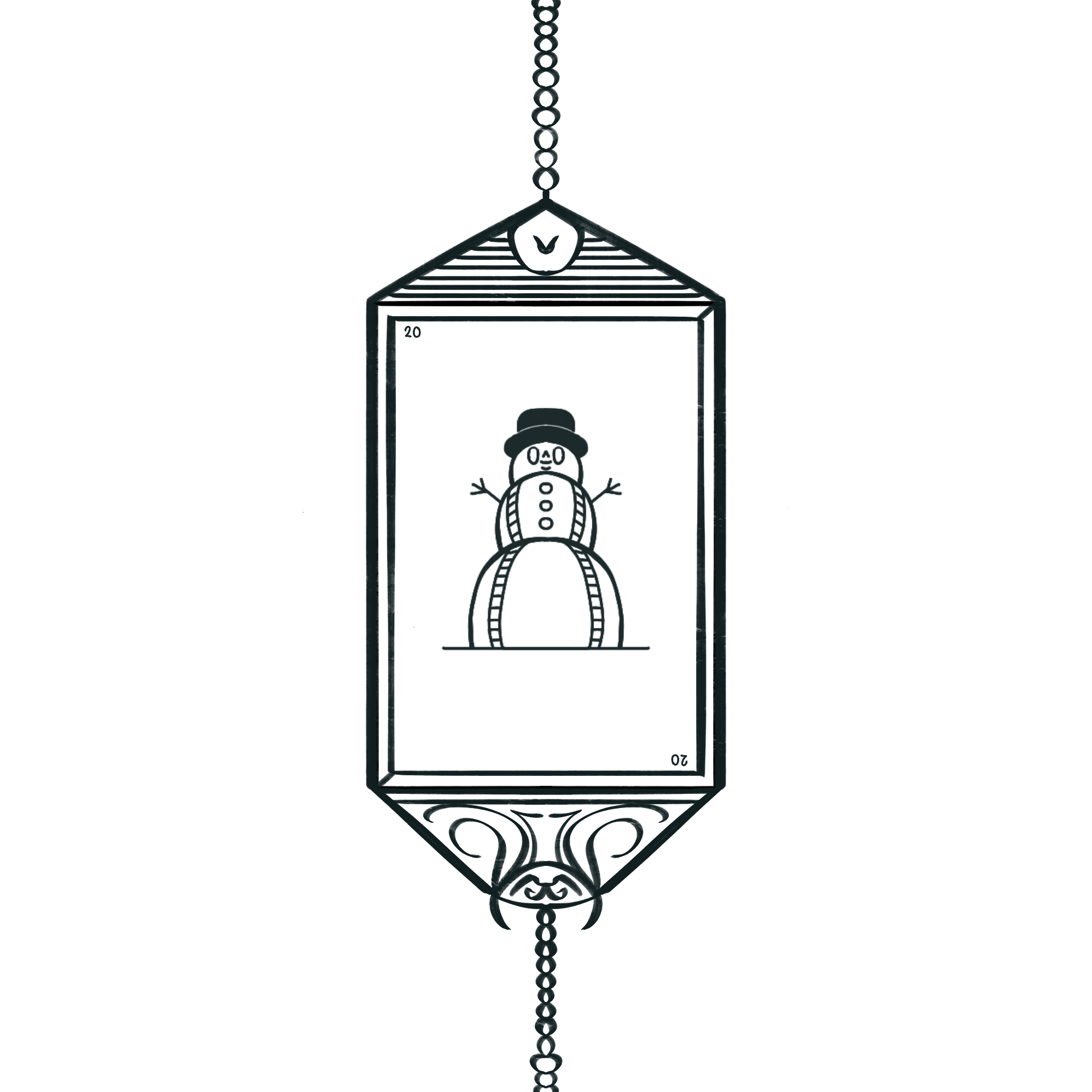 Inktober 2023 - 20 - Frost design illustration inktober inktober2023