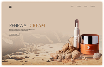 Face product web design ai beauty dermatology face skin ui ux web webdesign