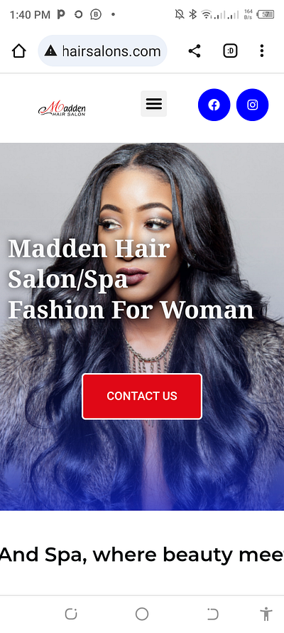 My first website design animation barbershop website branding graphic design hair salon hair salon website motion graphics spa website wordpress elementor