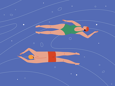 swimmer illustration