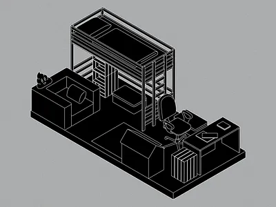 Kids' Room illustration isometry