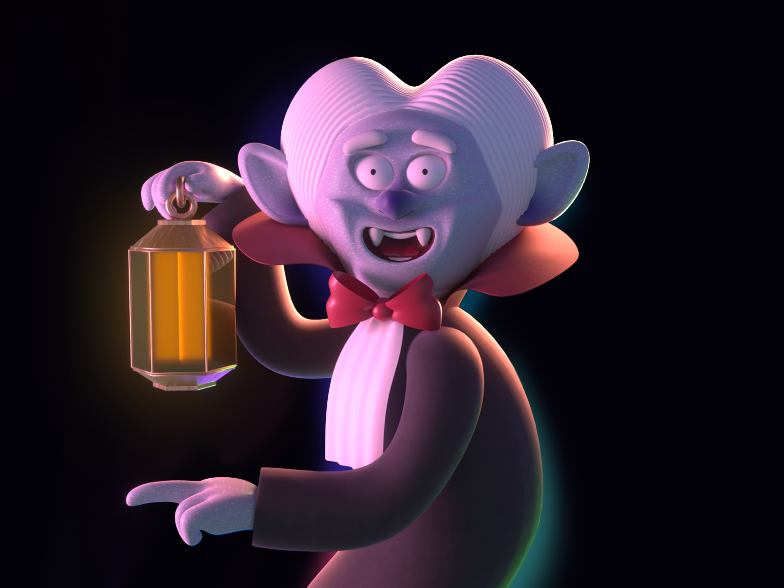 Bram Stoker's Super Cute Dracula 3d 3dart blender characterdesign cinema4d dracula halloween illustration mexico octane spooky vampire