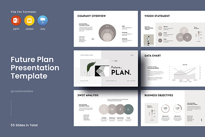 Future Plan PowerPoint Template 3d annual branding design graphic design illustration logo powerpoint slides template ui