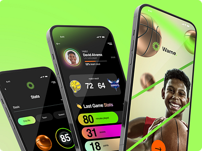 Basketball training app app design ui ux