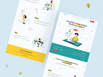 Saas Landing Page - DokDot development development tools ecommerce ecommerce landing page ecommerce website illustration landing page minimal reyad saas saas landing page saas ui design saas website software trending web design user experience design web applications web builder website design website visual design