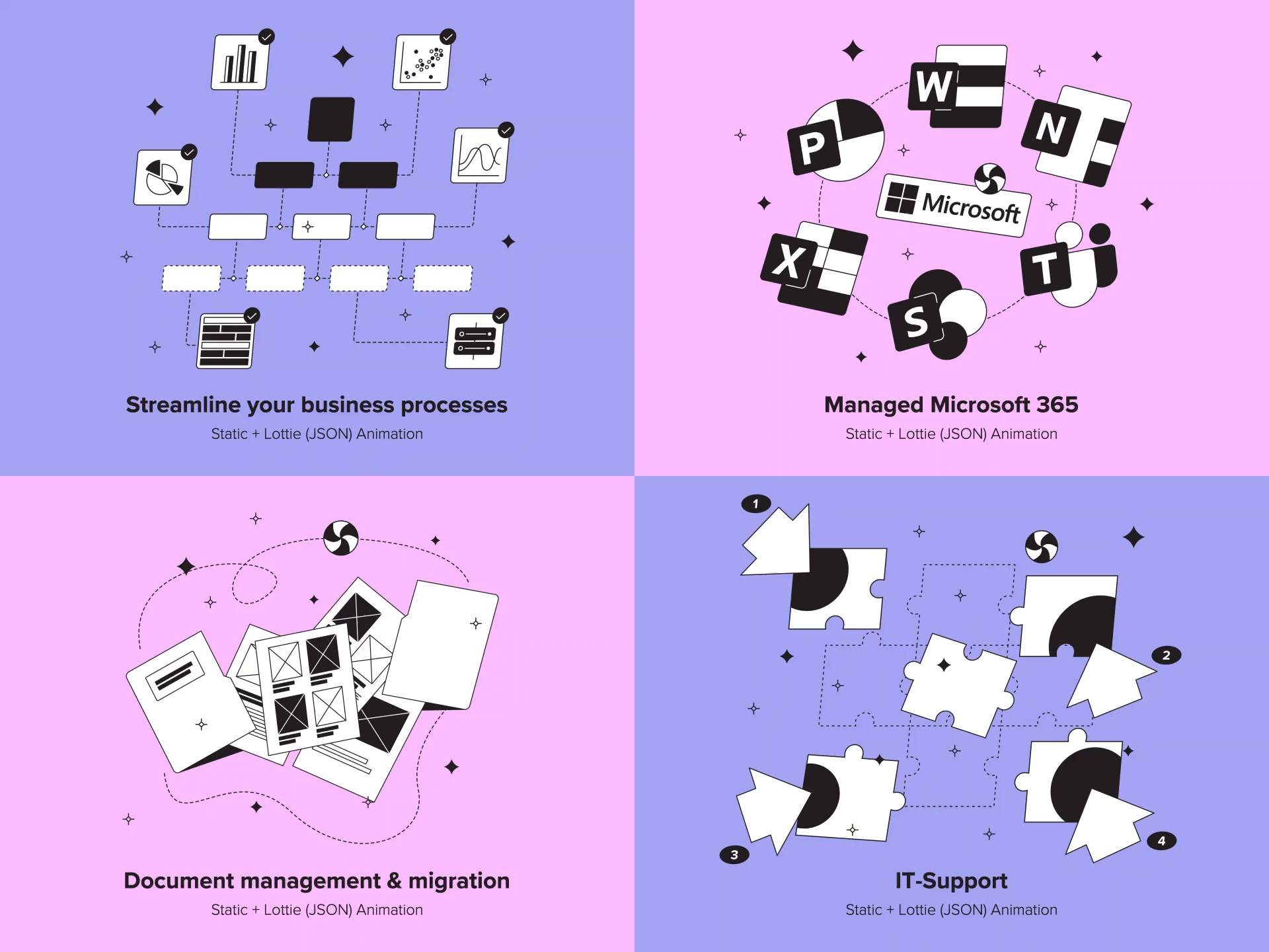 Example of Big illustration set for Ciseway