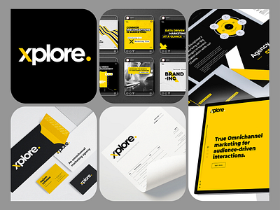 Xplore Branding advertising agency animation branding graphic design identity logo marketing minimal motion graphics ui ux website