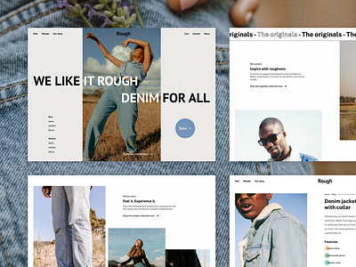 Denim Fashion Webshop webdesign ecommerce fashion ui webdesign webshop