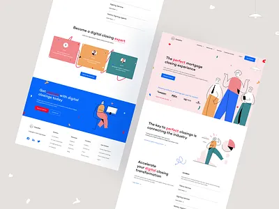 E-Closing Platform - CloseDot clean eclosingplatform header design homepage illustration landing page minimal onlineclosingsolutions saas saas landing page saas ui saas ui design saas website syed reyad trending web design ui ux uxui web design website design