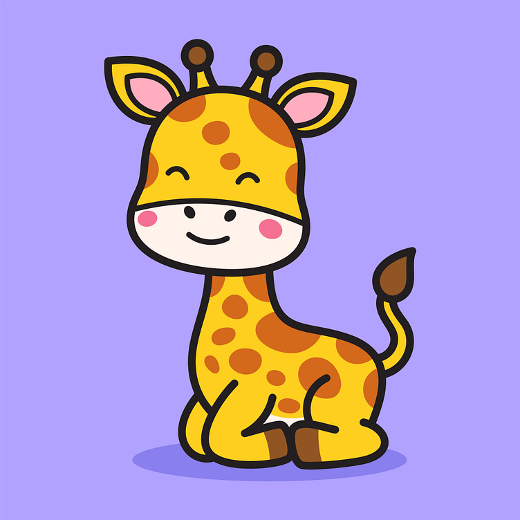 cute giraffe doodle