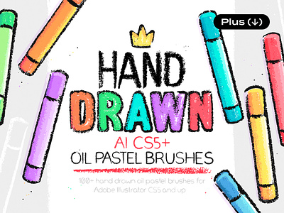 Hand-Drawn Oil Pastel Brushes For Illustrator adobe illustrator artist brush brushes chalk digital art doodle drawing hand drawn illustration illustrator oil pastel painting pencil pixelbuddha scribble sketch