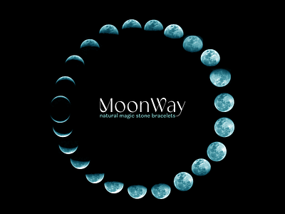 MoonWay Logotype brace branding graphic design identity logo logotype moon stoun vector way