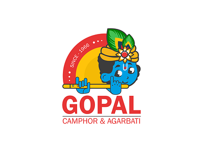 Rebranding - Gopal Camphor & Agarbati adobe illustrator adobe photoshop brand identity branding design graphic design illustration logo minimal vector