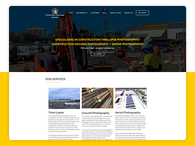 Construction Website Ui design designing ui uiuxdesign userinterface website