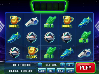 'Goal' Slot Game Animation animatedbackground animation betting casino games clickable football animation football slot gamedayexcitement graphic design igaming motion graphics online casino onlinecasino reels slotanimation slotmachine slotonline soccer game ui win animation