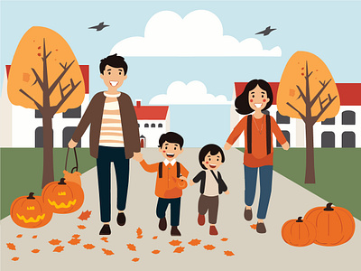 Thanksgiving Hometown Reunion - Family Returns with Gratitude family love family reunion family unity gratitude and home holiday celebrations homecoming tradition hometown celebration reuniting on thanksgiving seasonal artwork seasonal homecoming seasonal illustration thanksgiving day thanksgiving happiness thanksgiving homecoming thanksgiving mood