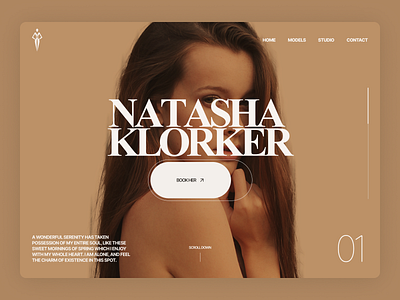 Model Agency Studio Website Landing Page Inspiration above the fold agency design fashion high fashion landing minimal model model agency studio ui ux website