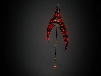 Sci-Fi Axe 3d axe graphic design sci fi weapon