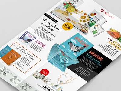 Launch campaign for the book "Imagine" branding graphic design ui