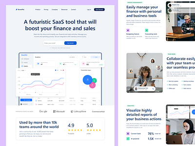 BoardPal Saas Landing Page landing page saas ui ui design