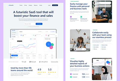 BoardPal Saas Landing Page landing page saas ui ui design