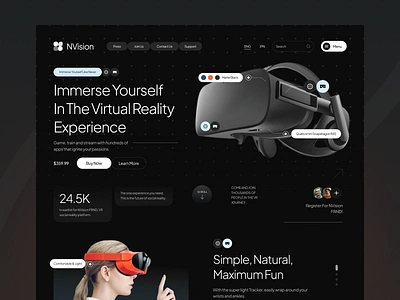 VR Headsets - E-Commerce Website 3d gaming artificial reality cyberspace design ecommerce gaming glasses landing page metaverse sales ui ui ux uiux ux virtual reality vr vr headset vr streaming webdesign website