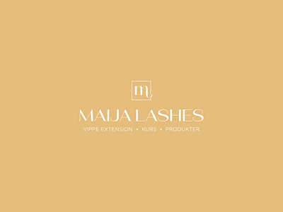 L O G O - Maija Lashes adobe design extensions eyelashes graphic design illustrator lashes logo minimalistic vector